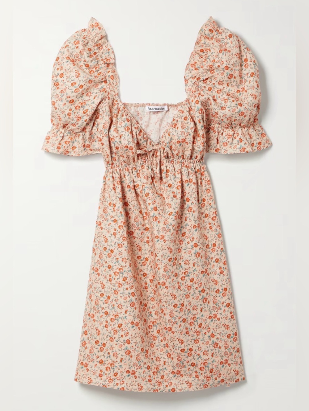 Reformation channa 100% linen dress